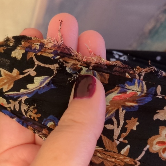 Free People Samara Sleeveless Plunging Neckline Floral Print Tapered Jumpsuit - Picture 10 of 12